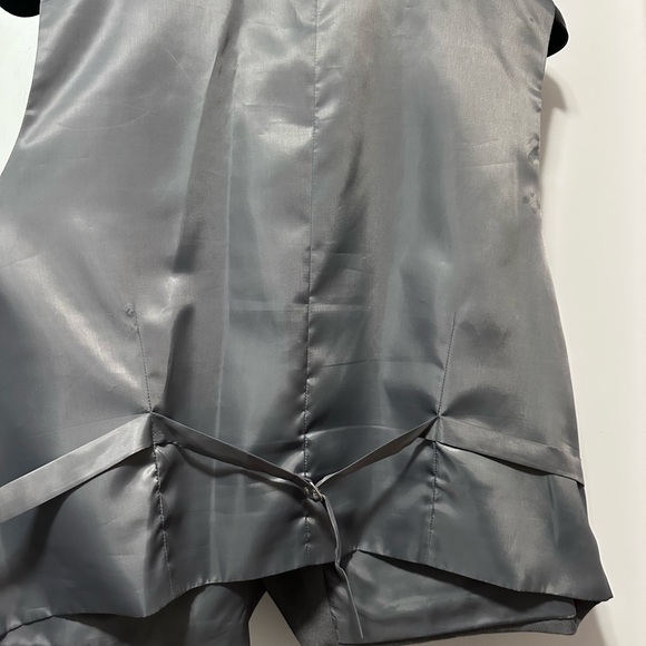 Apollo King gray suit jacket & vest sz58R - Picture 9 of 11